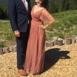 Revelry Thea Tulle Dress - Desert Rose 0P